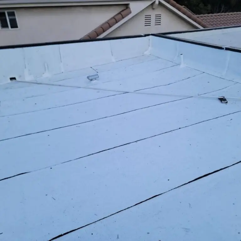 Commercial roof coating project in San Jose